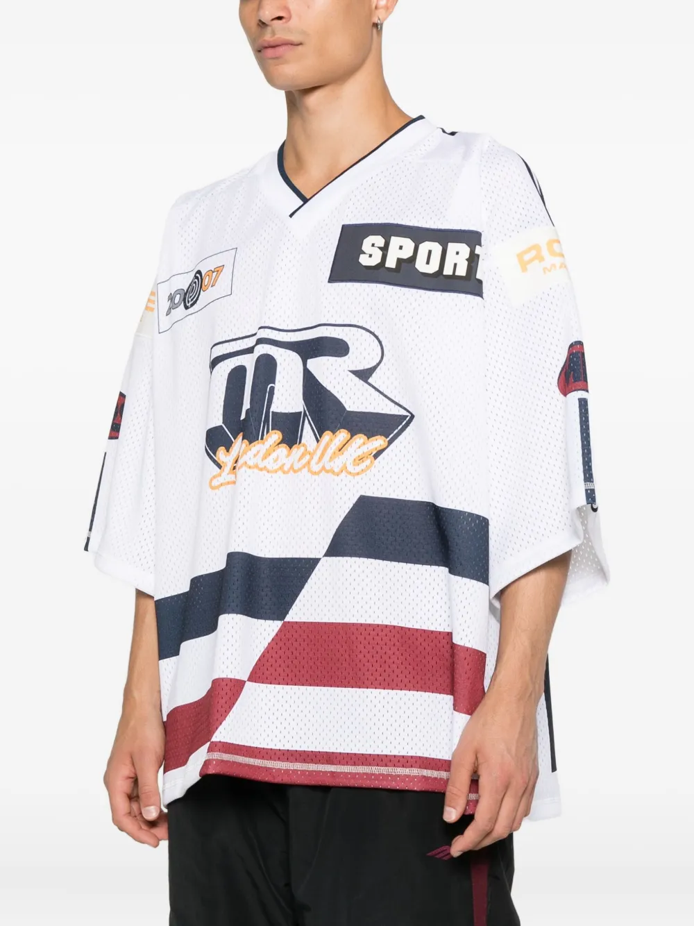 Martine Rose Oversized Hockey Top In Multi