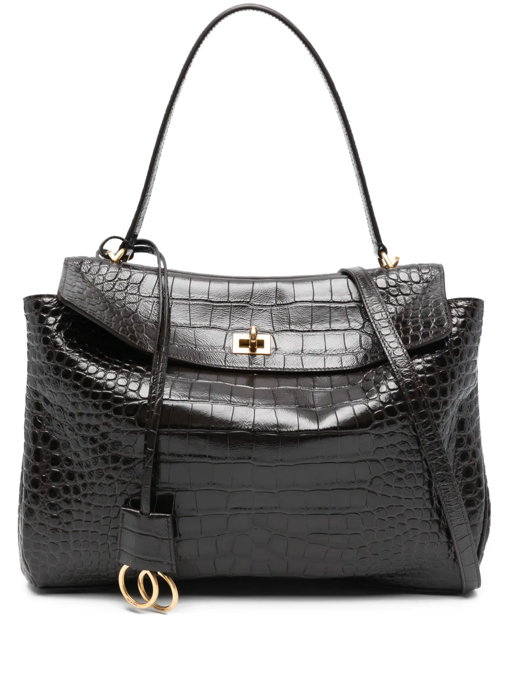 Balenciaga Borsa tote Rode media - Marrone