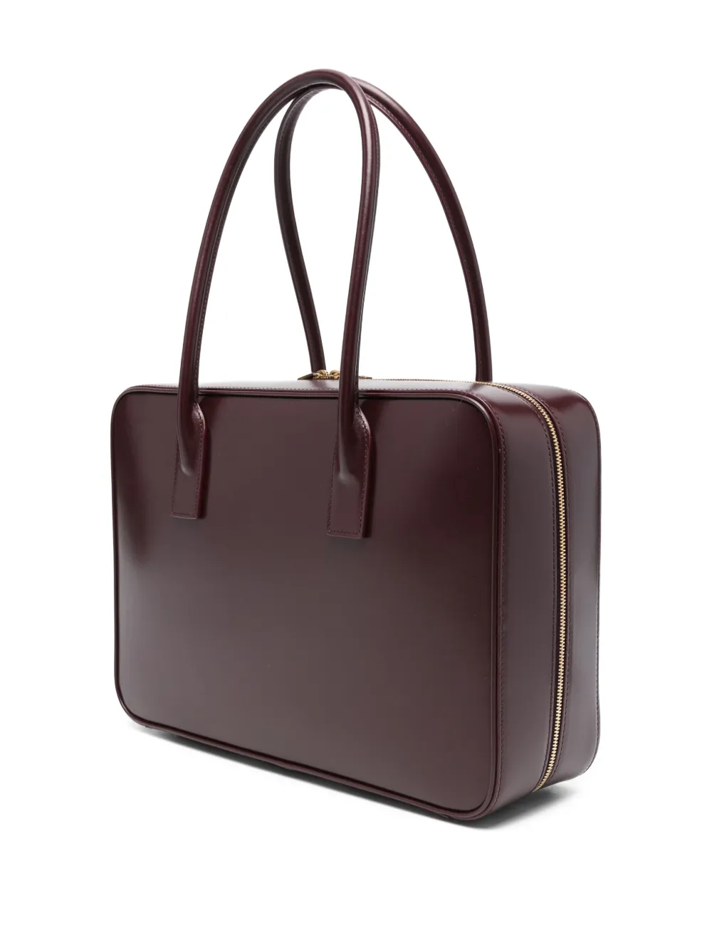 Saint Laurent Grape Leather Sac De Jour Handbag In Red