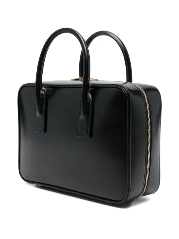 Saint Laurent レザー トートバッグ | ブラック | FARFETCH JP