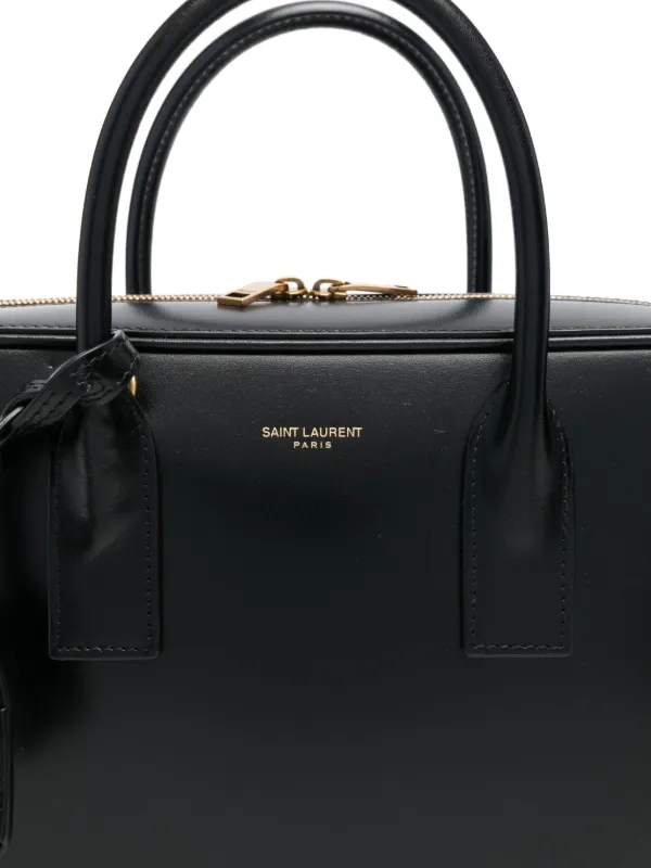 Saint Laurent レザー トートバッグ | ブラック | FARFETCH JP