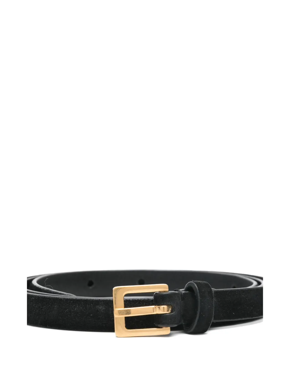 The Row City Suede Belt In Black
