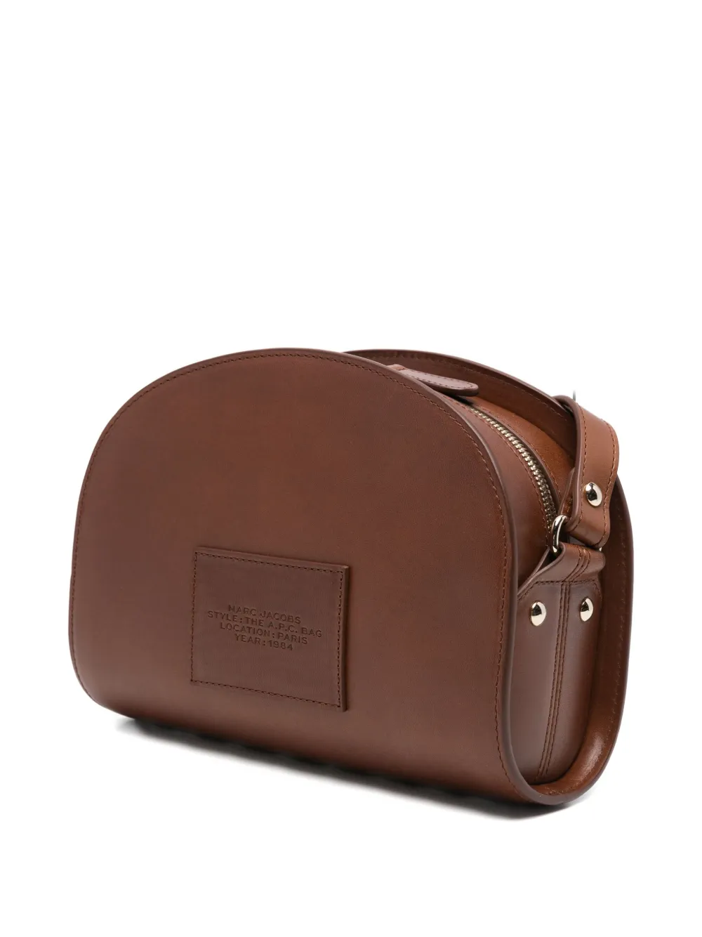 Apc Embossed Satchel In Brown