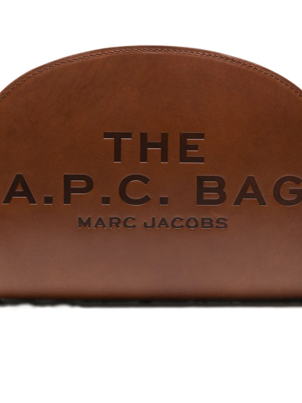 Apc Embossed Satchel In Brown
