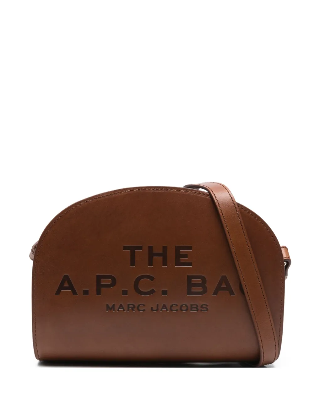 A.P.C. embossed satchel | marron | Image 1