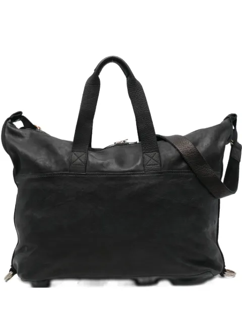 Guidi panelled leather tote bag