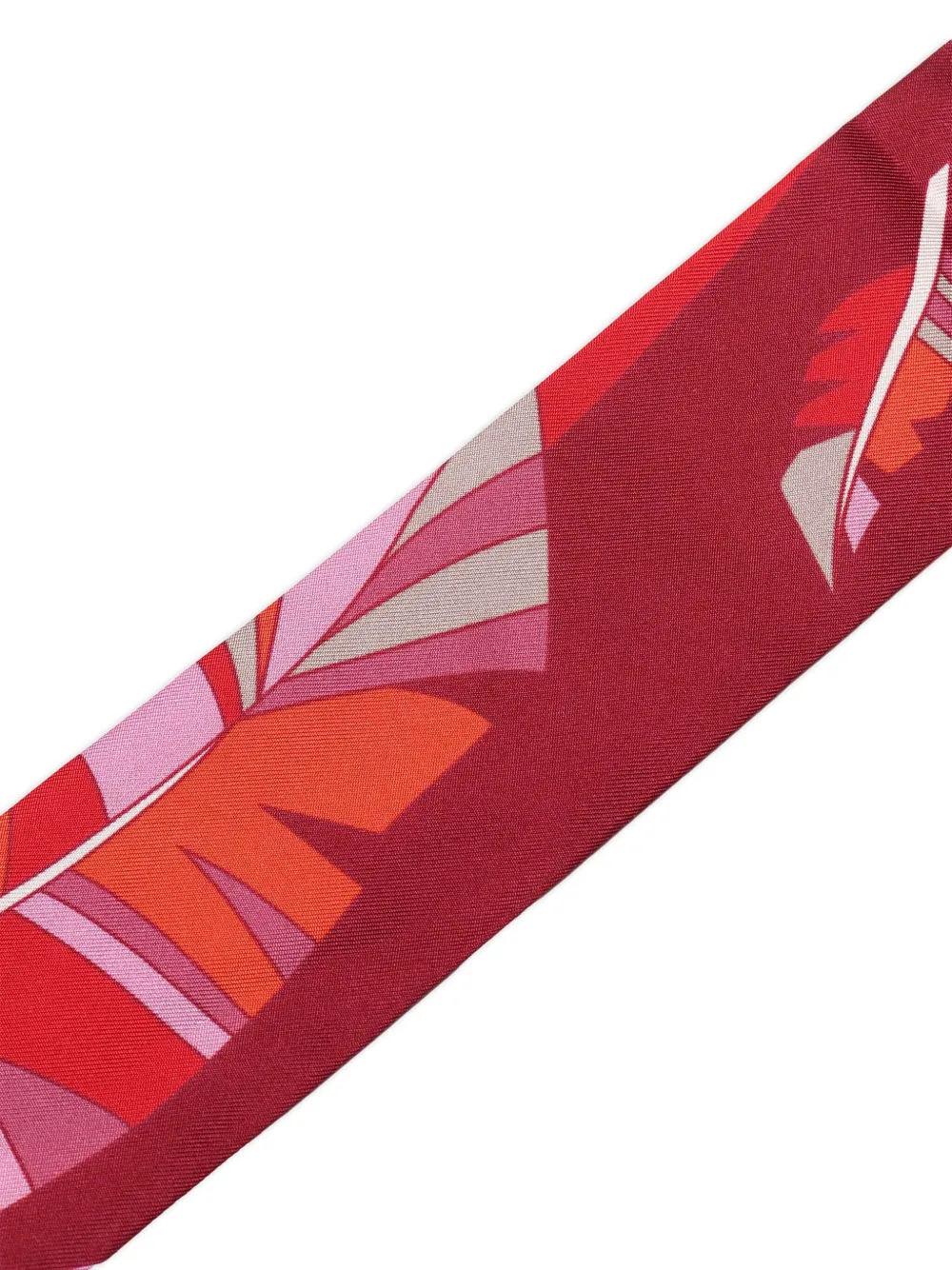 Lancel Arabesque zijden haarband Rood