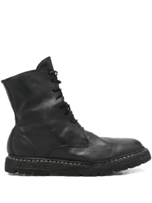 Guidi レースアップ レザーブーツ | ブラック | FARFETCH JP