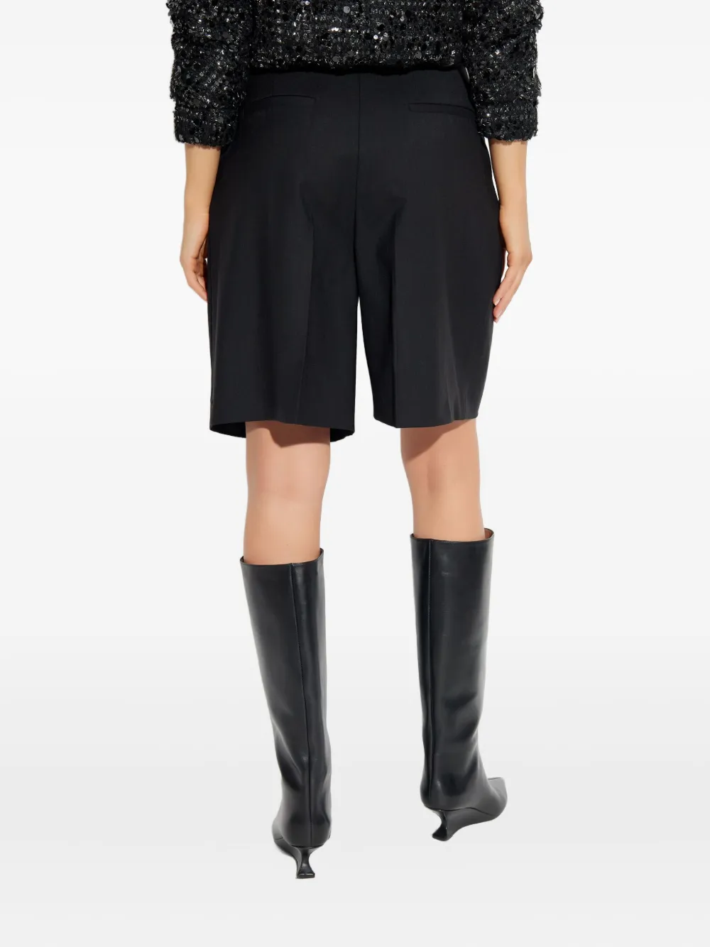 IRO Geplooide shorts Zwart