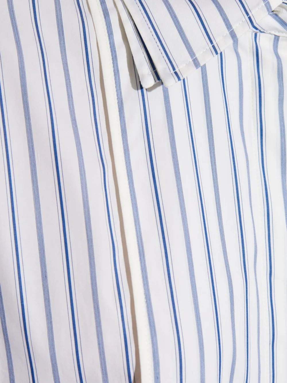 Lanvin Blouse met gestreepte kraag Wit