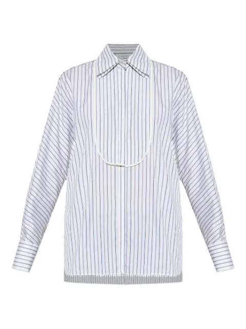 Lanvin camisa con rayas en el cuello