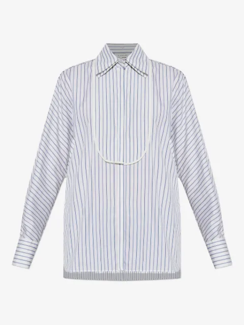 Lanvin camisa con rayas en el cuello