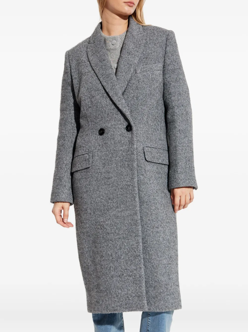 IRO Arianna jas met dubbele rij knopen Grijs