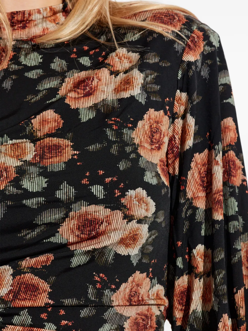 IRO Gesmockte bikinitop Zwart