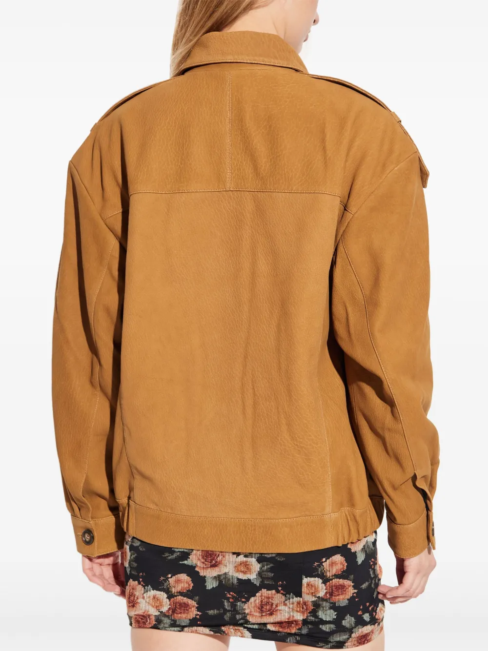 IRO Suède jack met knoop Bruin