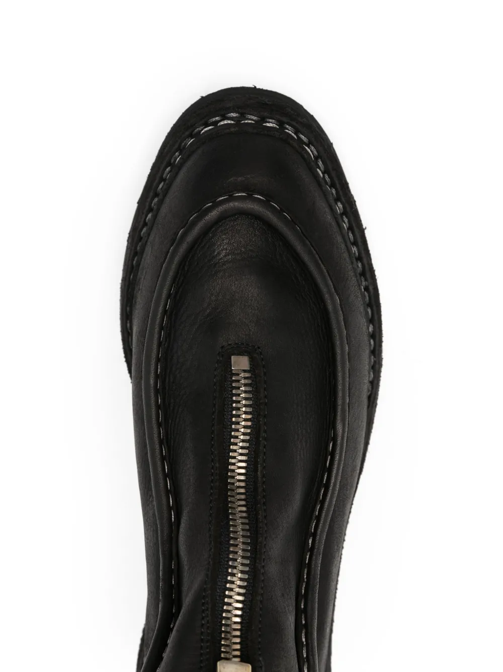 Guidi Leren laarzen Zwart