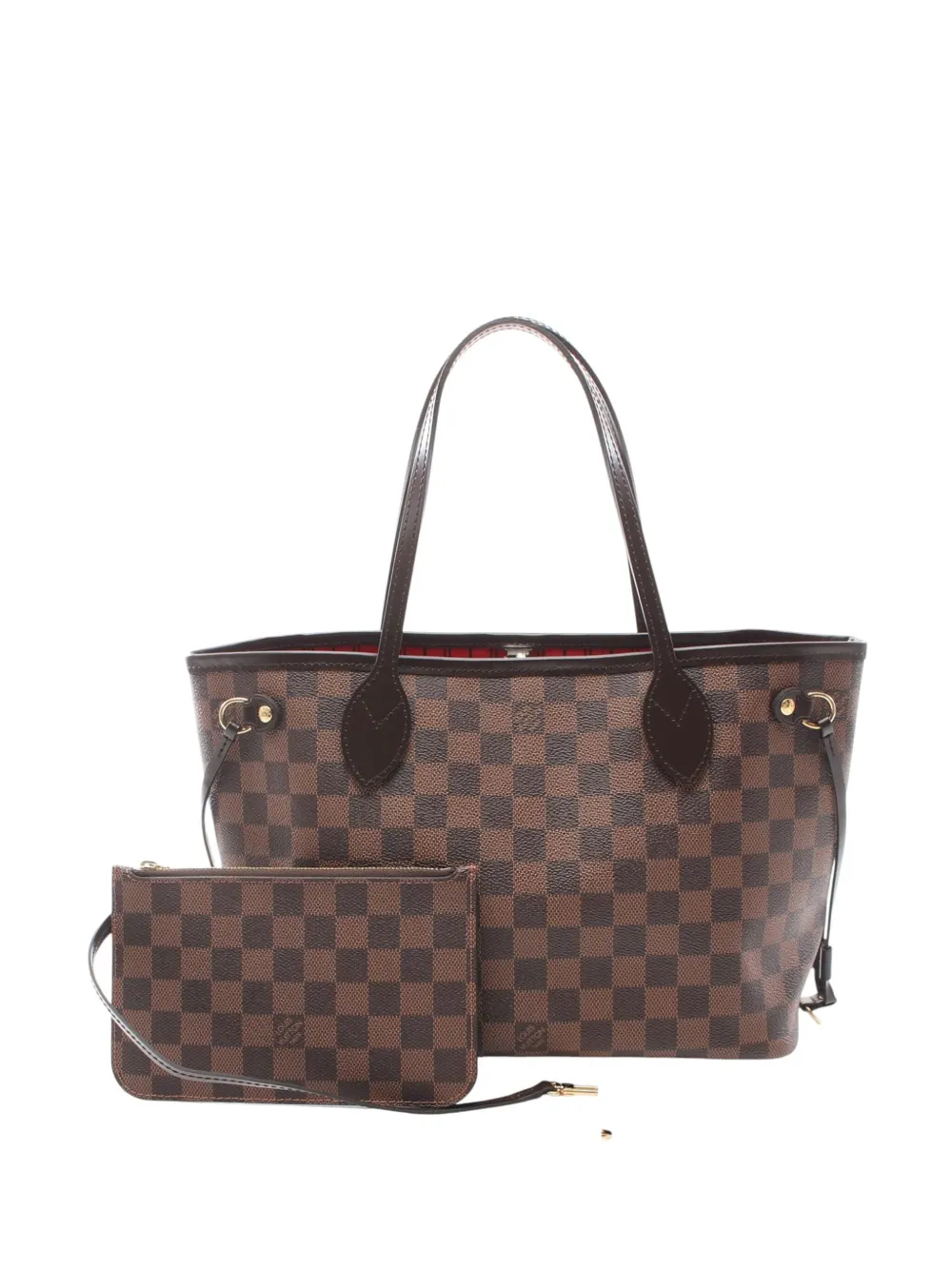 Louis Vuitton Pre-Owned 2018 ダミエ エベヌ ネヴァーフル PM ハンドバッグ - ブラウン Louis Vuitton Pre-Owned 2018 ダミエ エベヌ ネヴァーフル PM ハンドバッグ - ブラウン