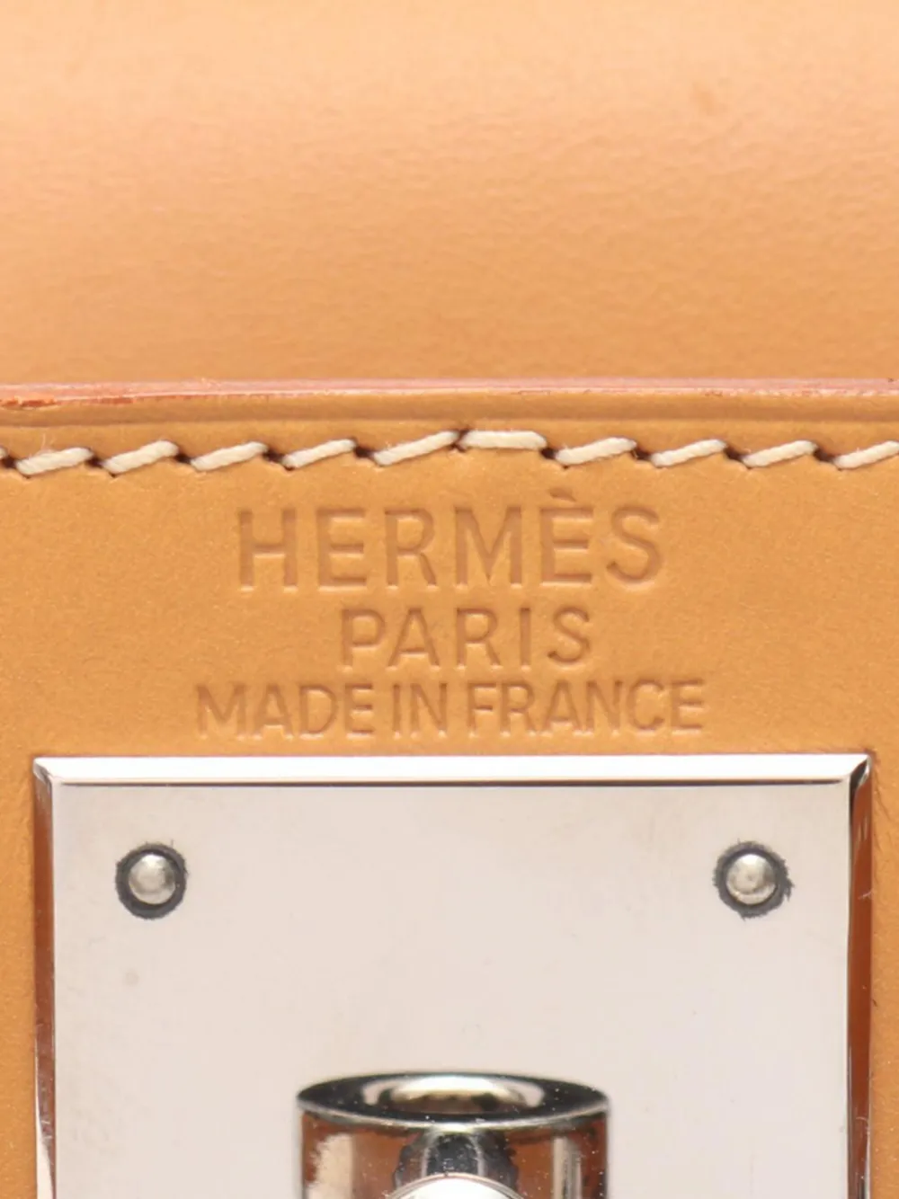 Pre-owned Hermes 2001 Chamonix Kelly Ii Sellier 28 Satchel In Brown