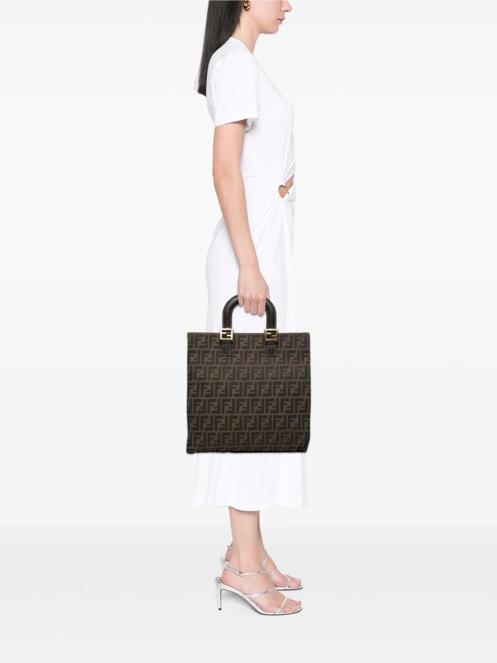 Fendi Pre-Owned 20th Century Zucca Canvas Twins tote bag | Pre-Owned | Image 2
