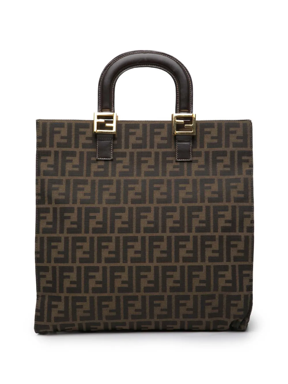 Fendi Pre-Owned 20th Century Zucca Canvas Twins tote bag | Brown | Image 1