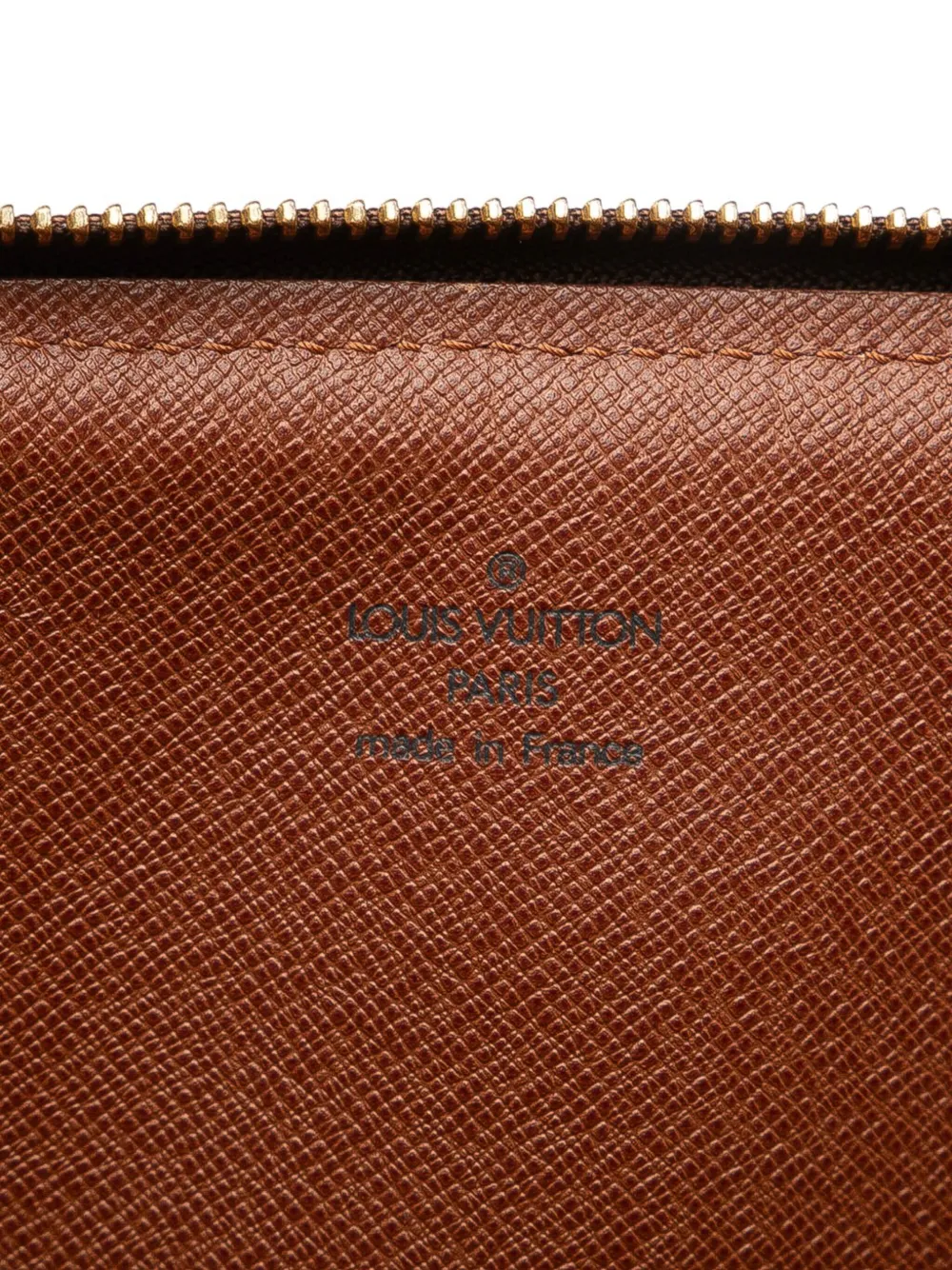 Pre-owned Louis Vuitton 2004 Monogram Poche Documents Portfolio Business Bag In Brown