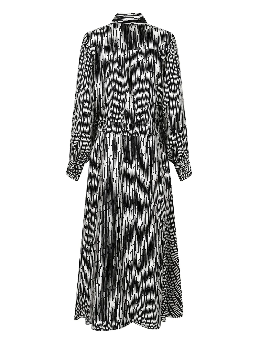 Kiton Gestreepte blousejurk - Zwart