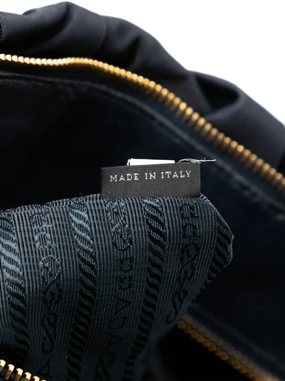 Pre-owned Prada 2010-2025 Tessuto Gaufre Satchel In Black