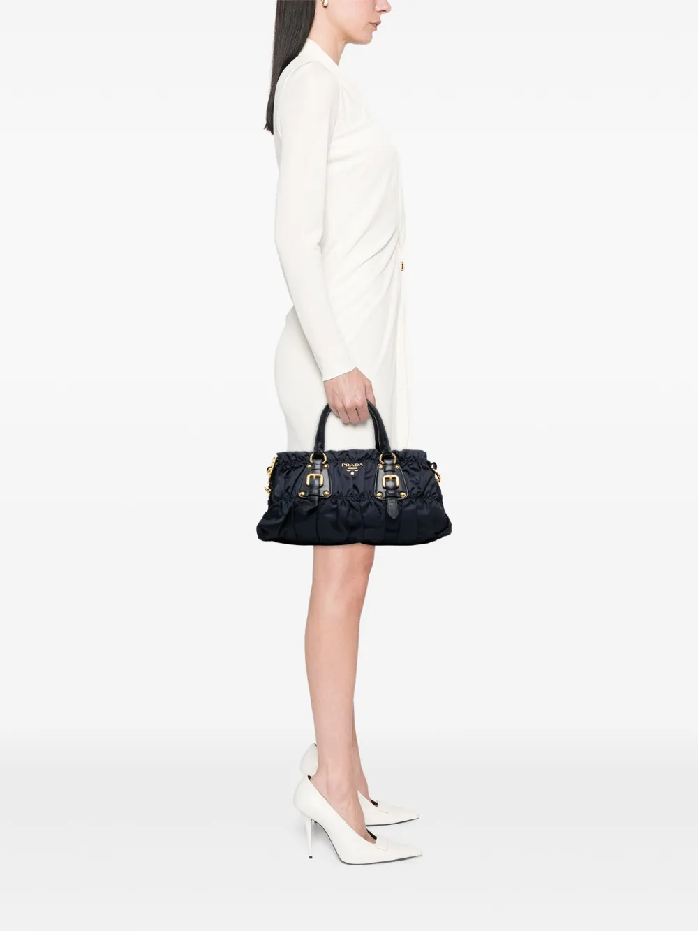 Prada Pre-Owned 2010-2025 Tessuto Gaufre satchel | Pre-Owned | Image 2