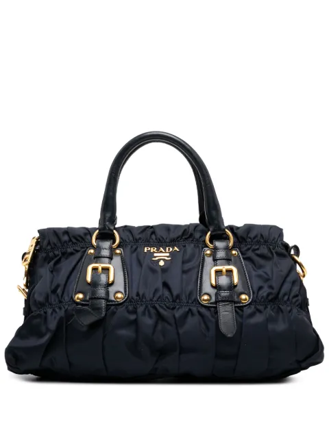 Prada Pre-Owned 2010-2025 Tessuto Gaufre satchel