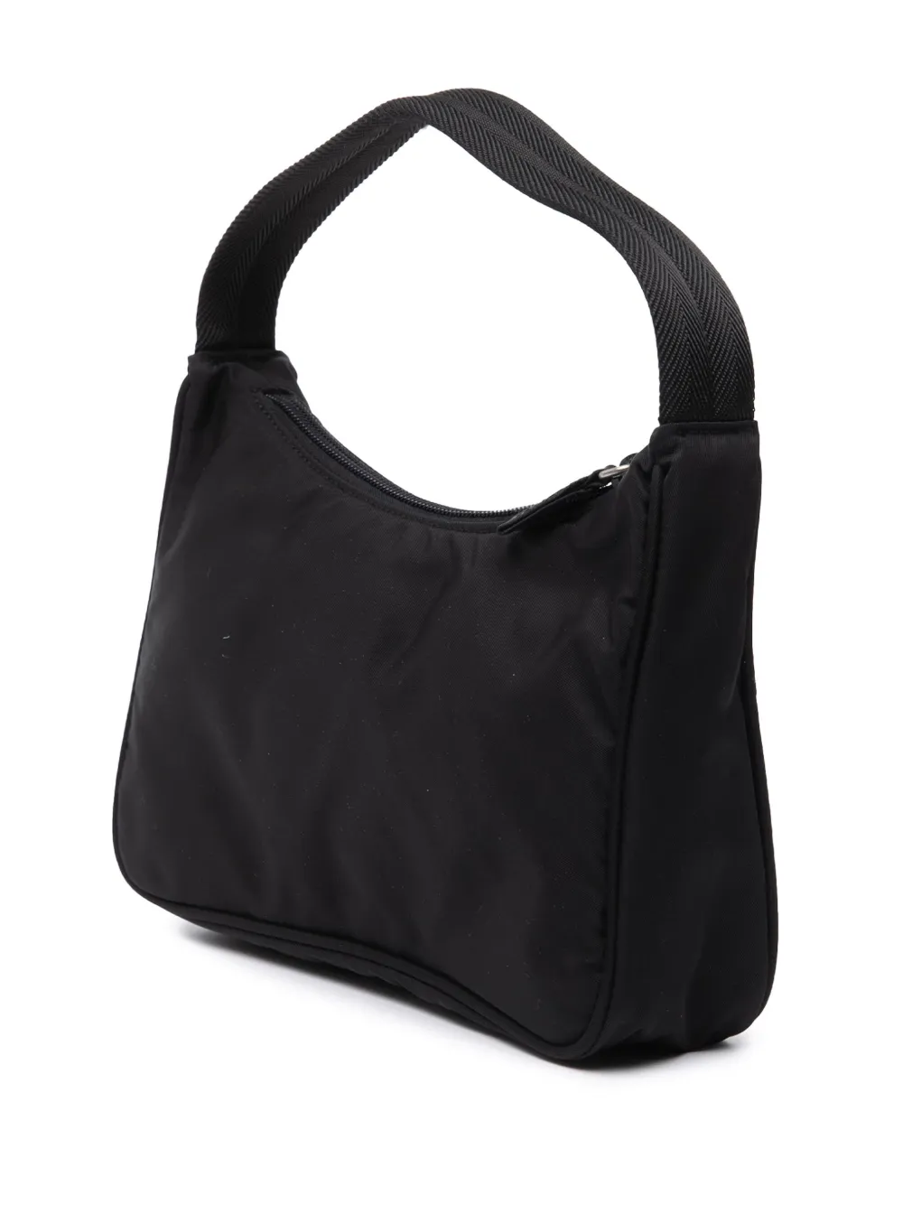 Pre-owned Prada 2000-2013 Mini Tessuto Sport Shoulder Bag In Black