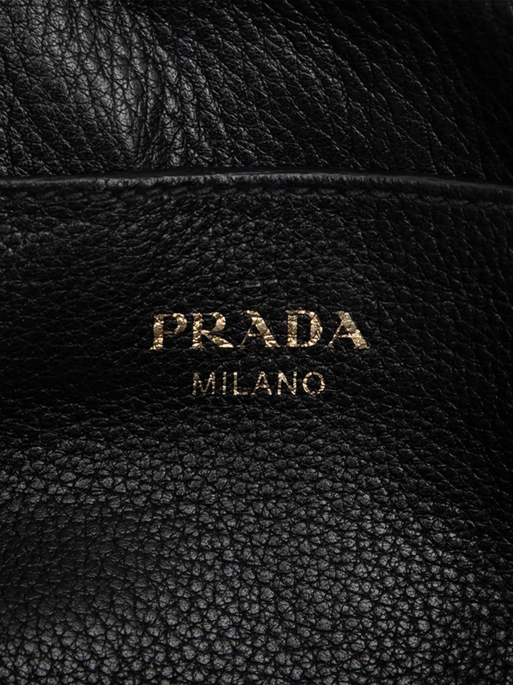Pre-owned Prada 2010-2025 Vitello Phenix Flap Crossbody Bag In Black