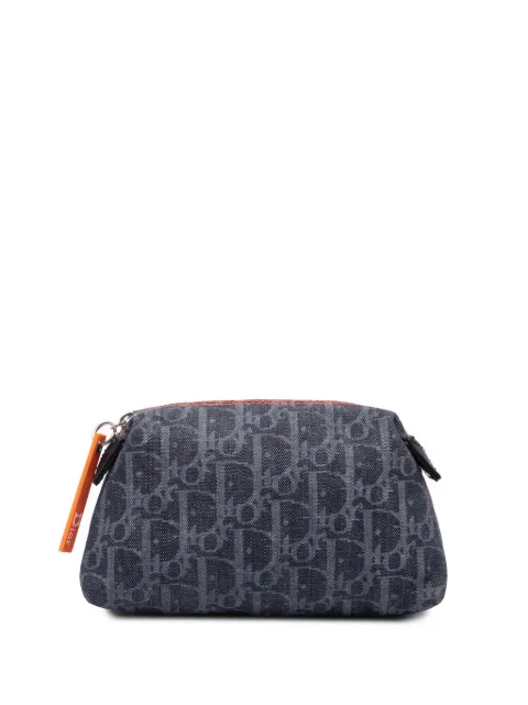 Christian Dior Pre-Owned cosmetiquera Oblique Denim Flight Cosmetic 2016