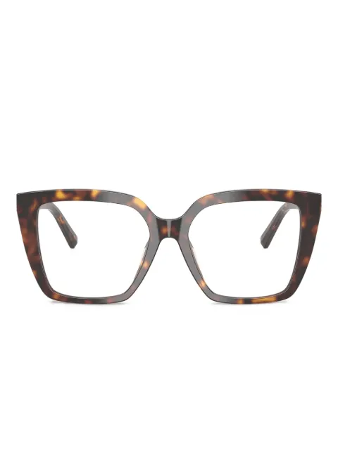 Tiffany & Co Eyewear square-frame havana glasses