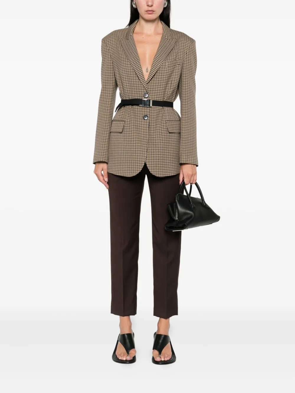 DRHOPE check belted blazer | Blazers | Image 2