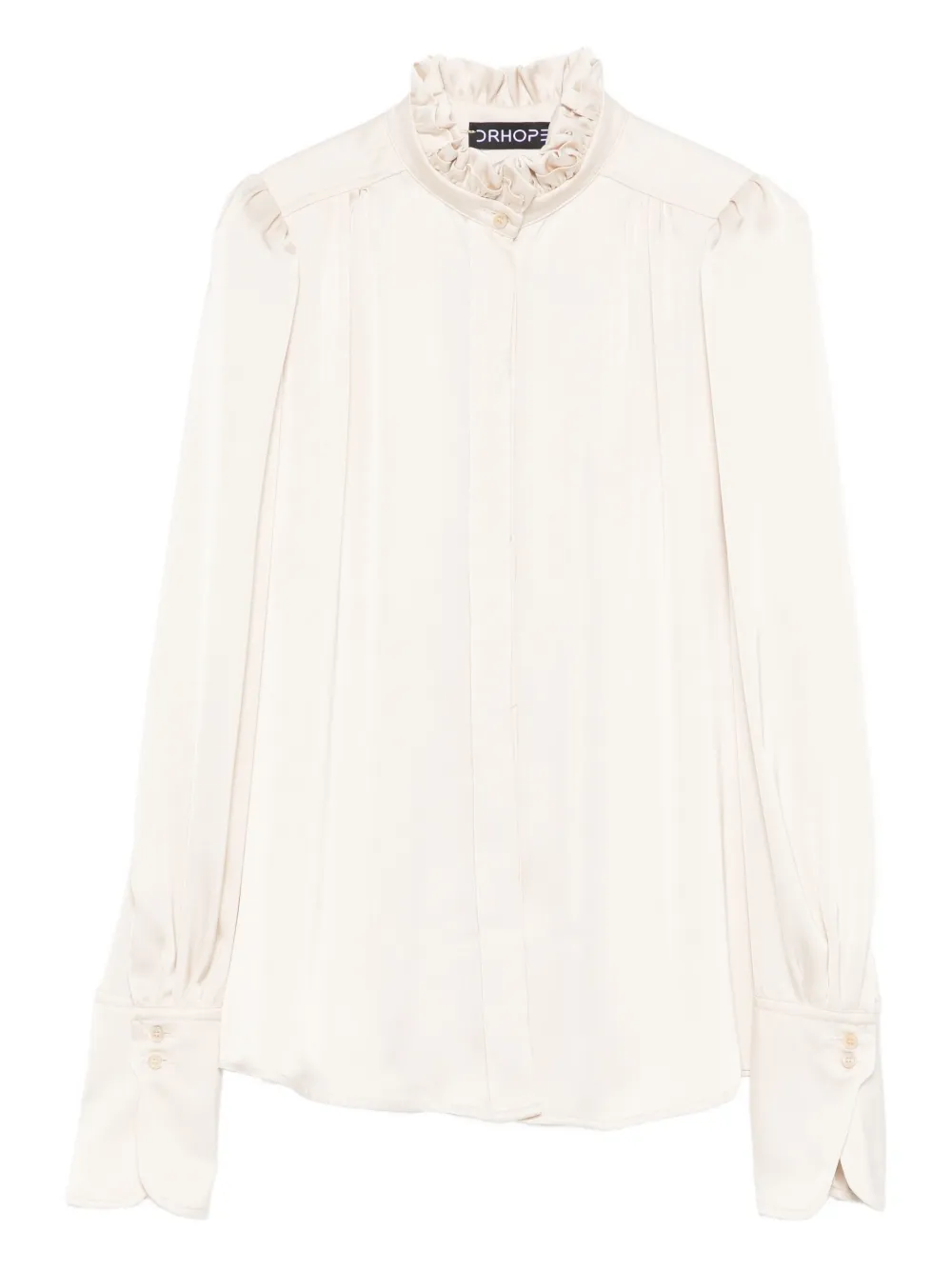 Drhope Ruffled Shirt In White