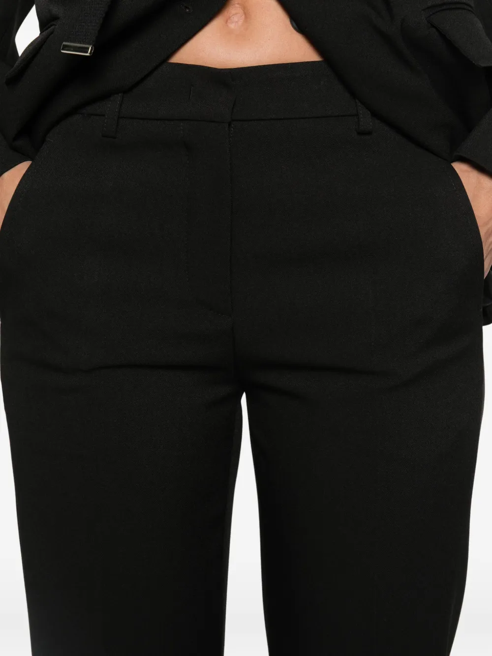 Drhope Belt-loop Trousers In Black