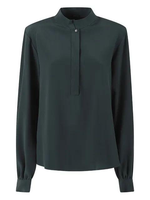 Kiton button-fastening silk blouse 
