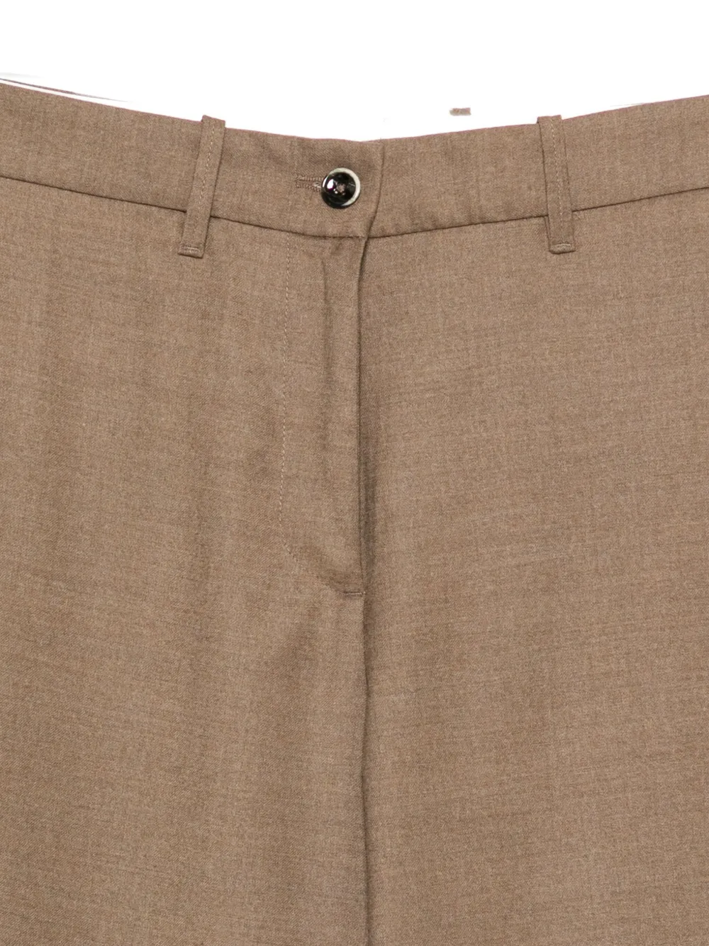 Nine In The Morning Button-fastening Trousers In Brown