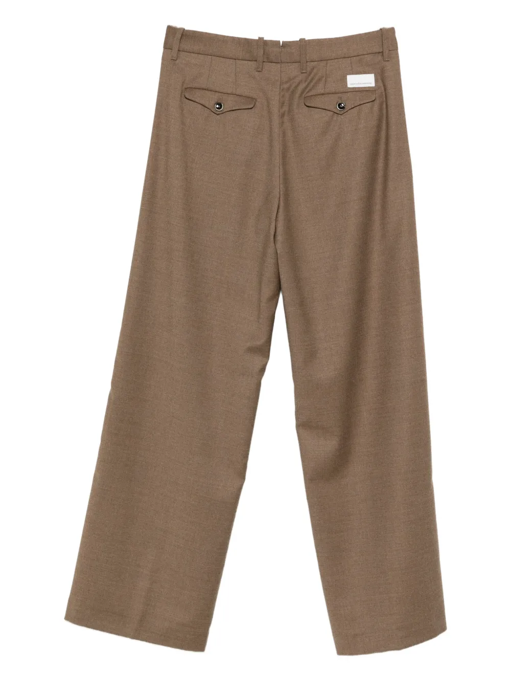 Nine In The Morning Button-fastening Trousers In Brown
