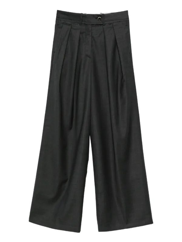 プリーツパンツ　グレー　サイズ1 ベルトループ　hp21jf148 Nine In The Morning プリーツ パンツ | グレー | FARFETCH JP