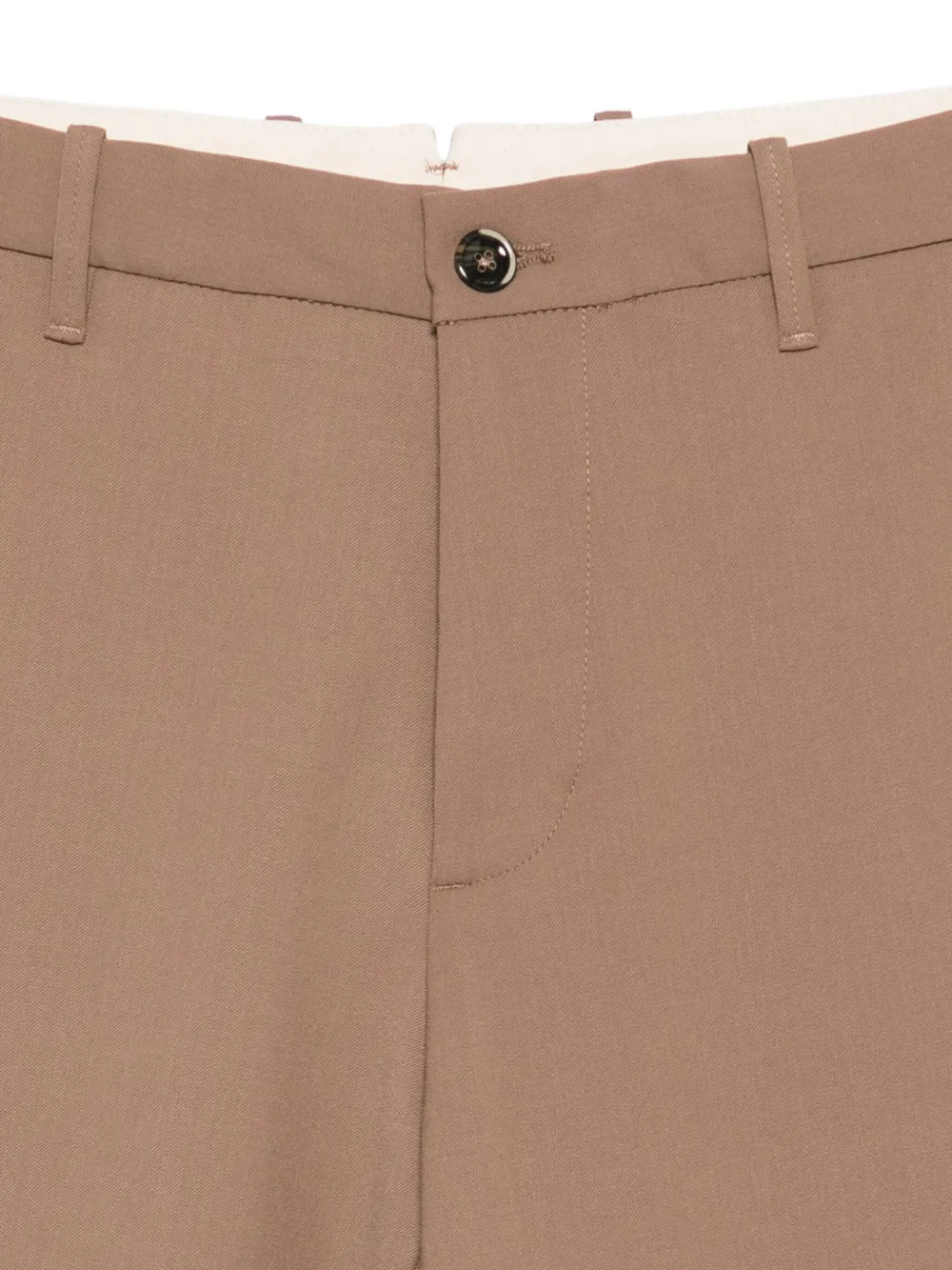 Nine In The Morning Broek met knoopsluiting Bruin