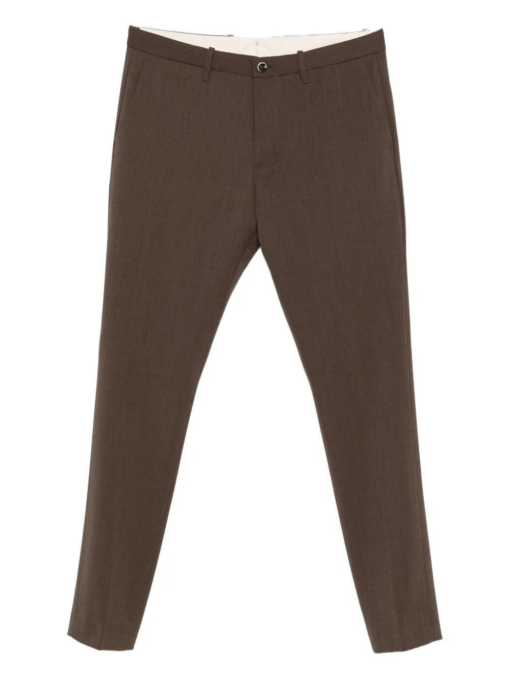 Nine In The Morning button-fastening trousers - Marrone