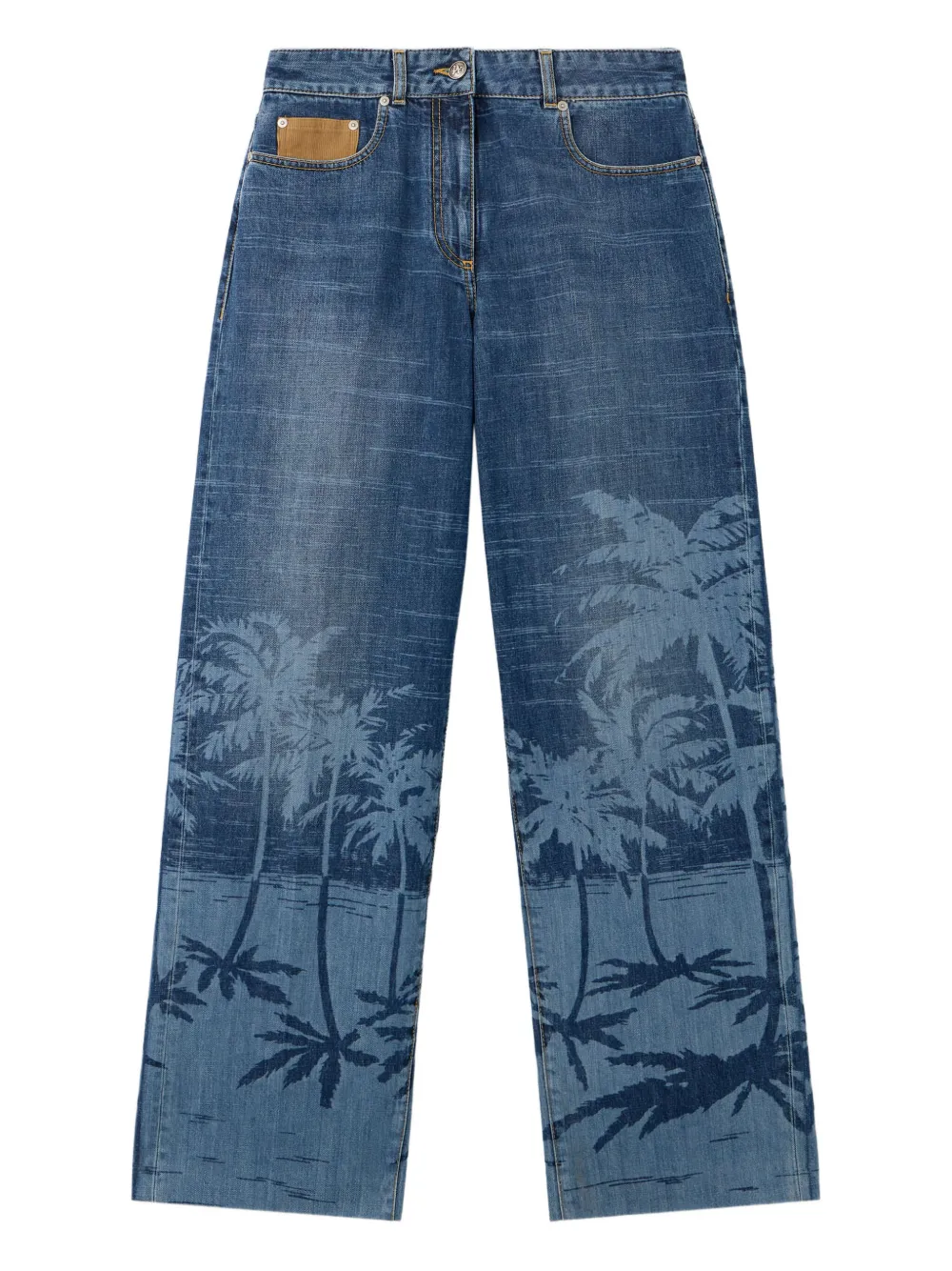 Palm Angels Palms Jeans In Blue