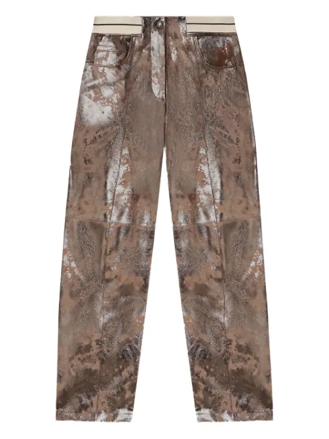 Palm Angels pantalones laminados