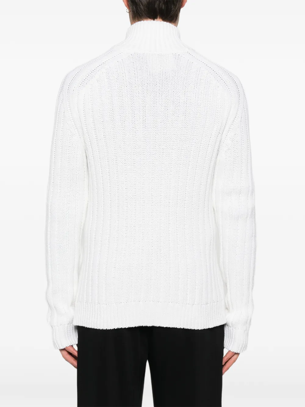 Pre-owned Dolce & Gabbana 2001s Zip Cardigan In White