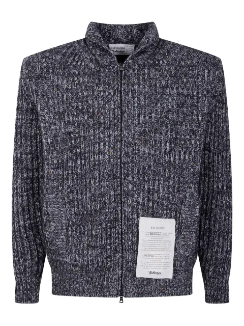 Ballantyne full-zip raw diamond cardigan