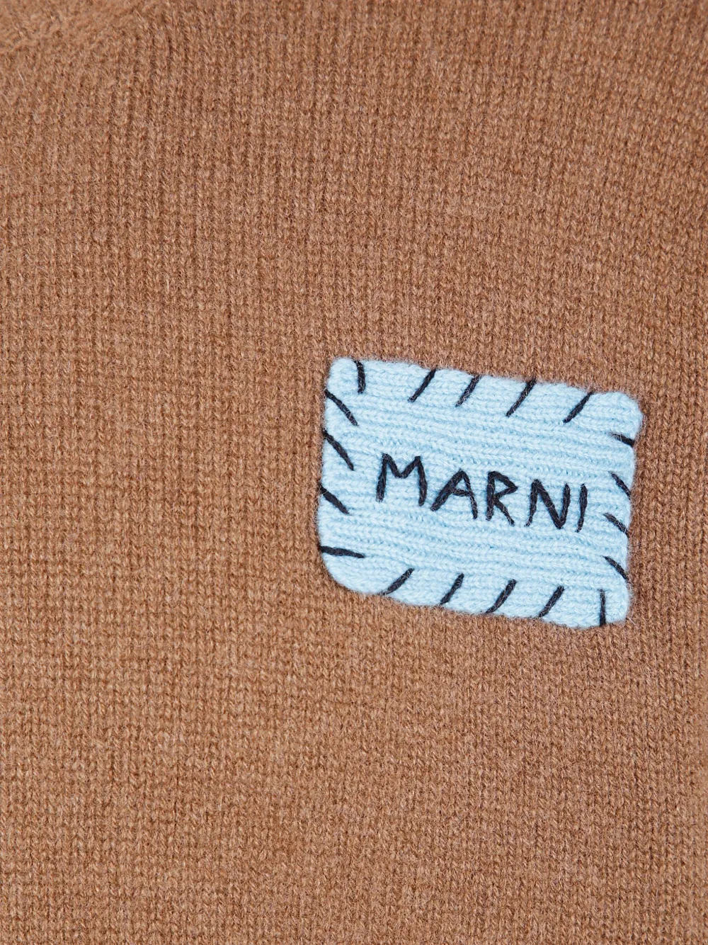 Marni Sweater met logopatch Bruin