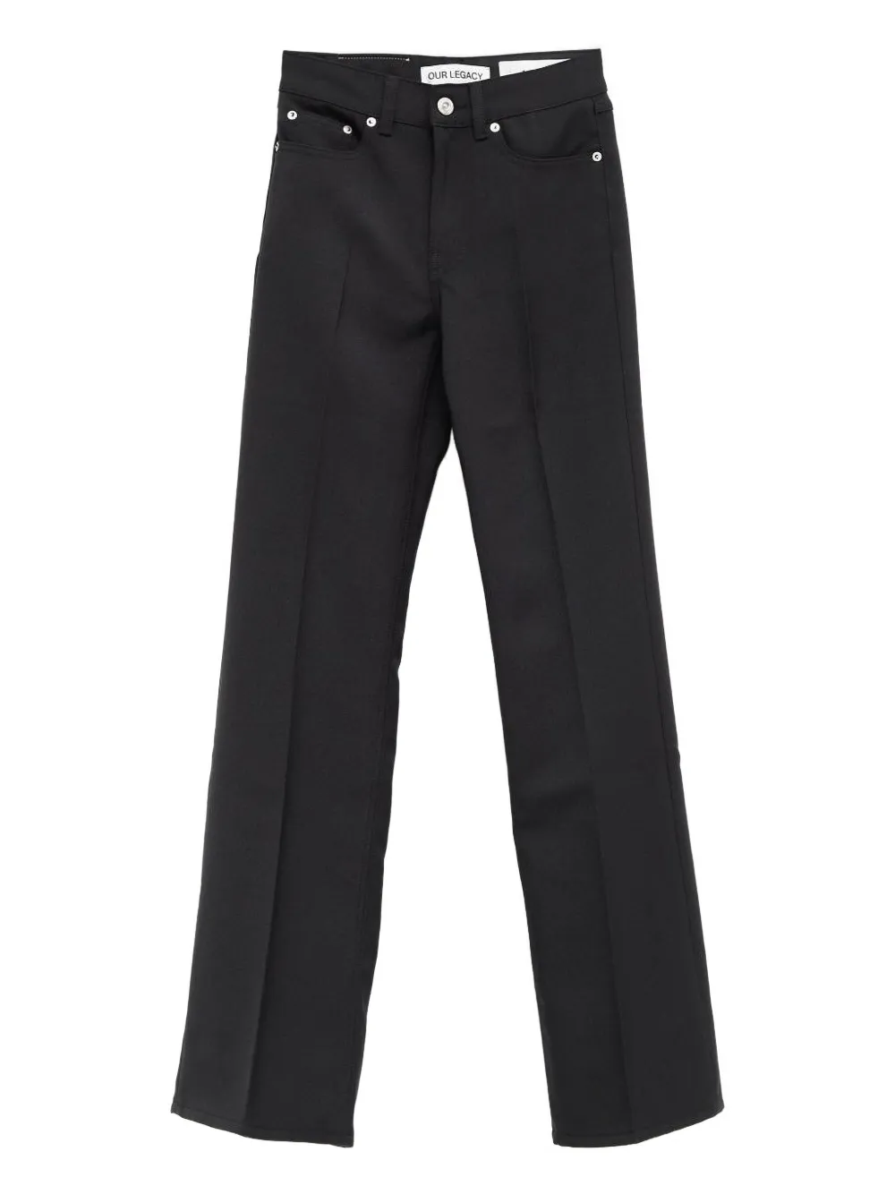 OUR LEGACY button-fastening trousers | Black | Image 1