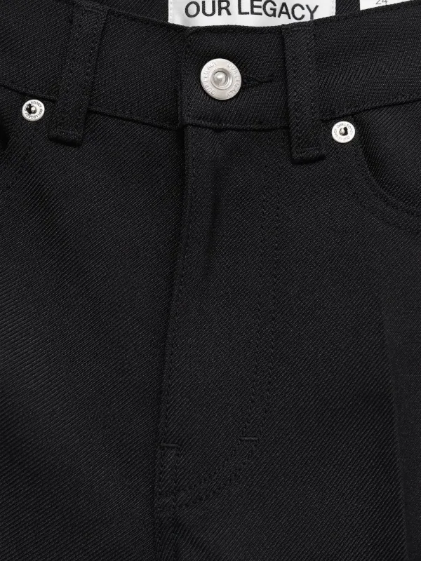 OUR LEGACY button-fastening Trousers | Black | FARFETCH RO