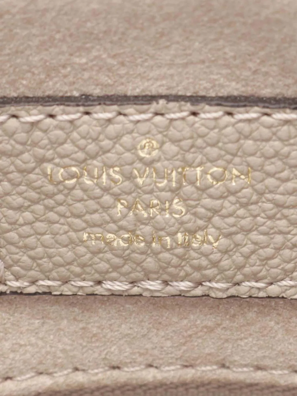 Pre-owned Louis Vuitton 2021-2025 Monogram Empreinte Giant Palais Satchel In Gray